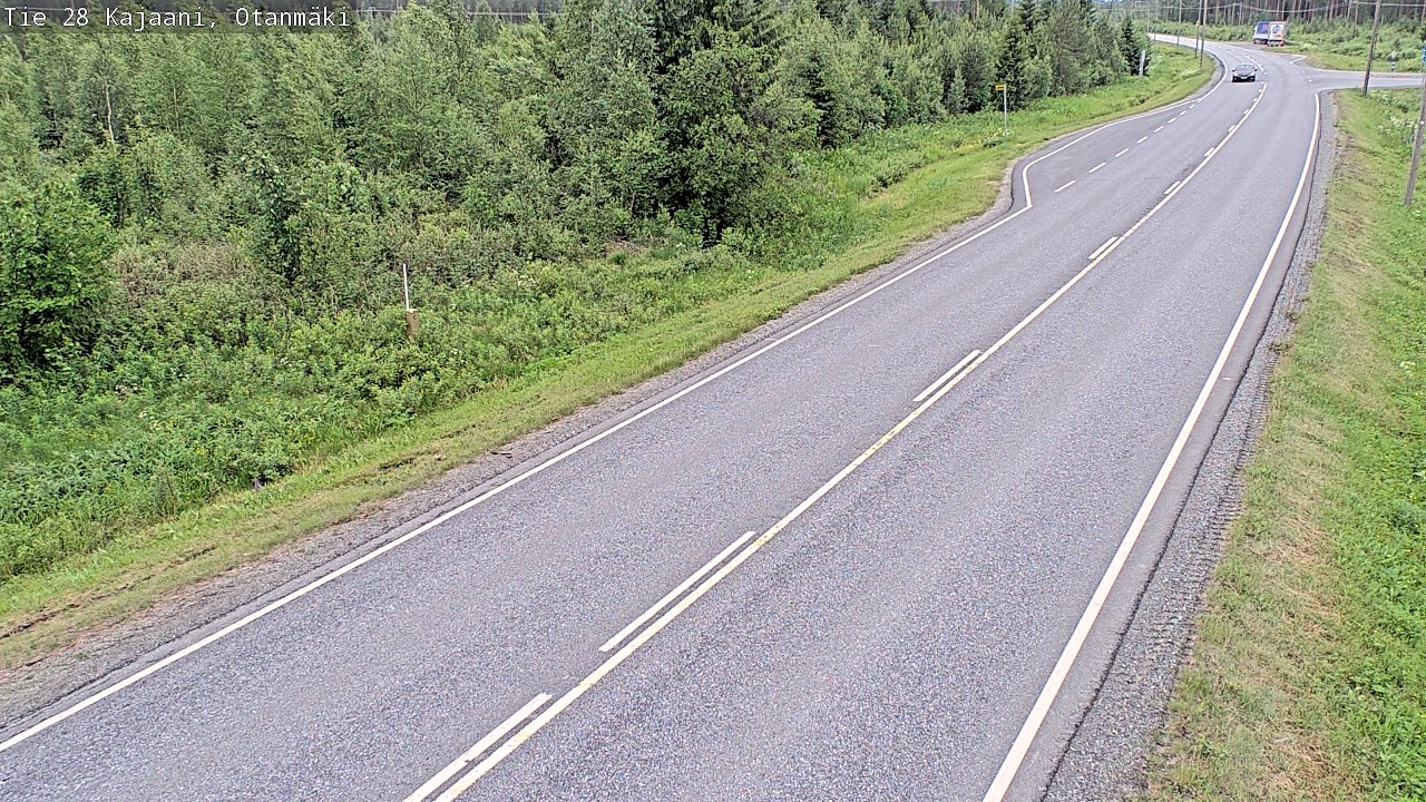Weather Camera Image Väg 28 Kajana, Otanmäki, Kajaani, Kainuu