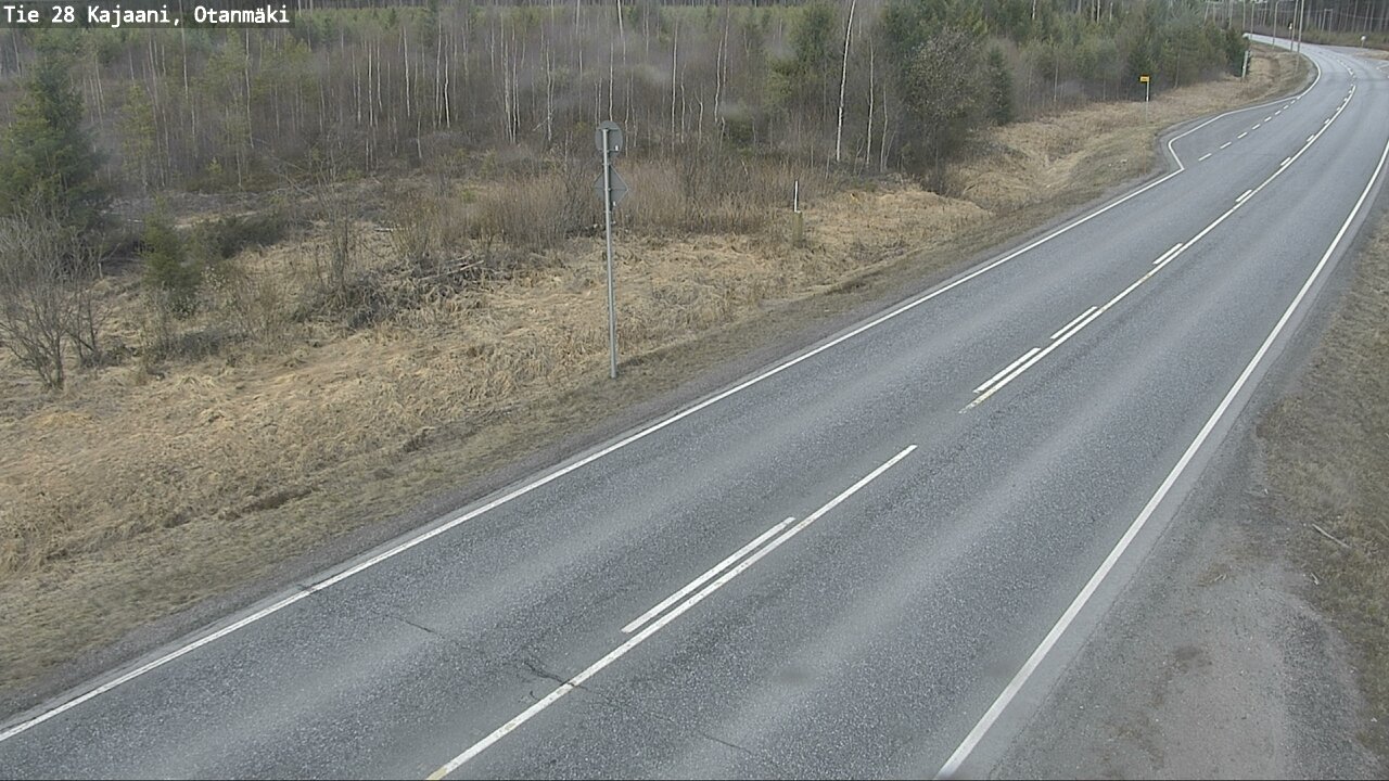 Weather Camera Image Väg 28 Kajana, Otanmäki, Kajaani, Kainuu