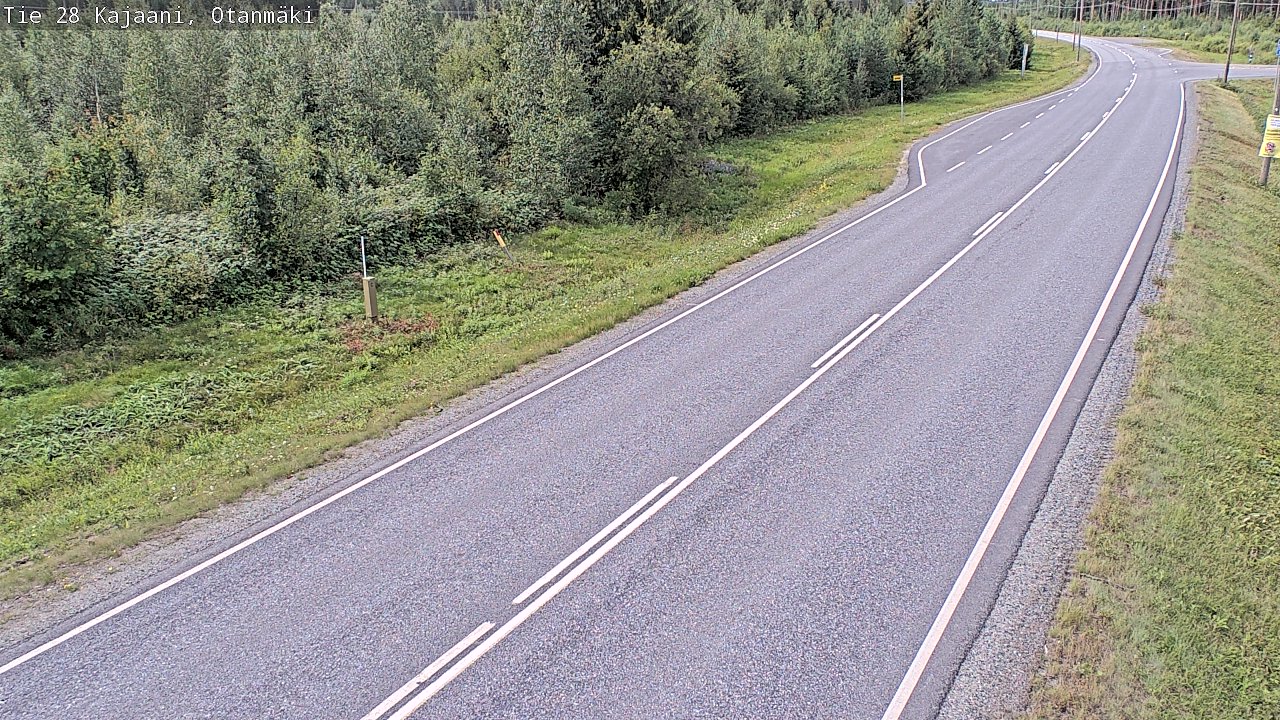 Weather Camera Image Väg 28 Kajana, Otanmäki, Kajaani, Kainuu