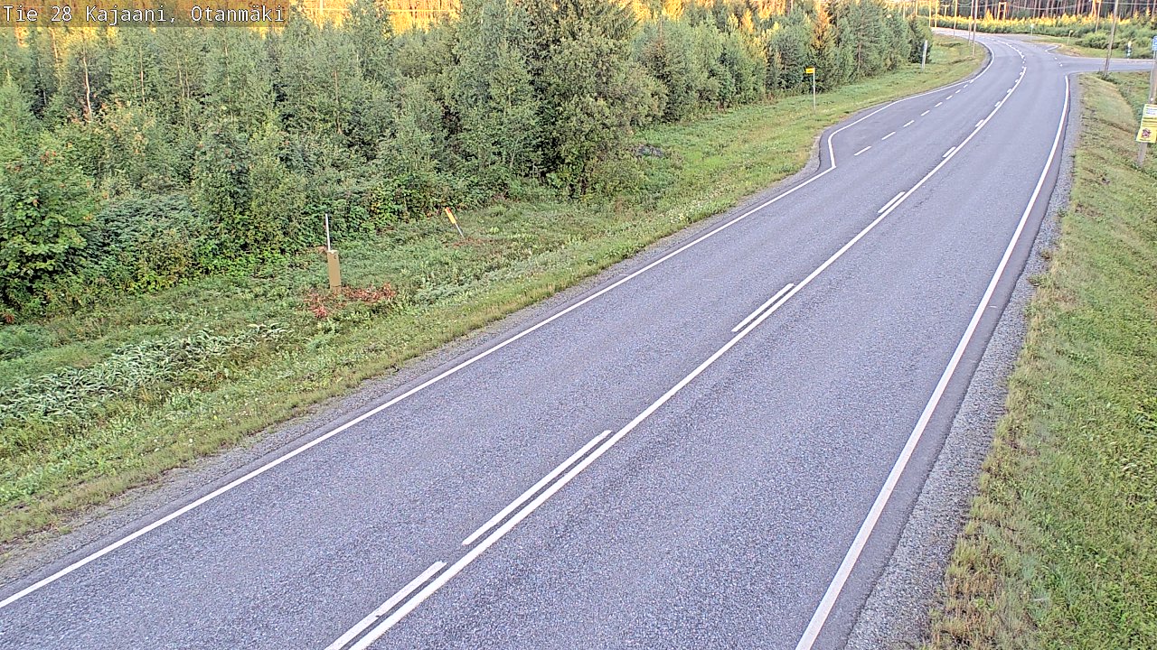 Weather Camera Image Road 28 Kajaani, Otanmäki, Kajaani, Kainuu