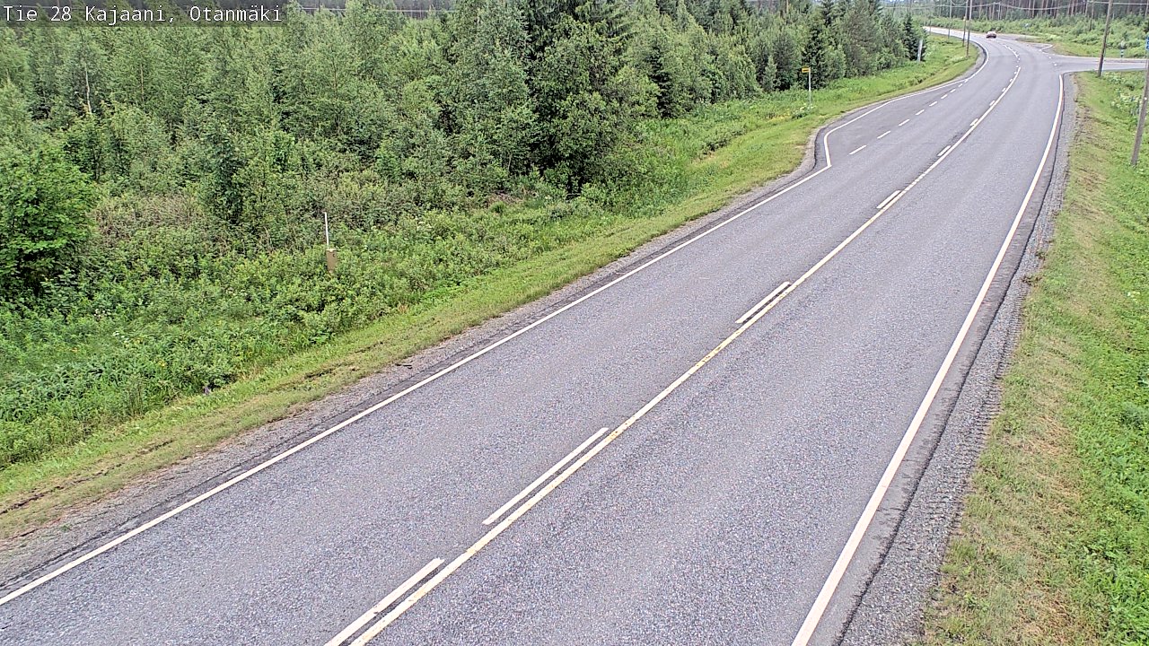 Weather Camera Image Väg 28 Kajana, Otanmäki, Kajaani, Kainuu