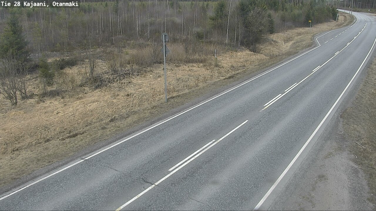 Weather Camera Image Väg 28 Kajana, Otanmäki, Kajaani, Kainuu