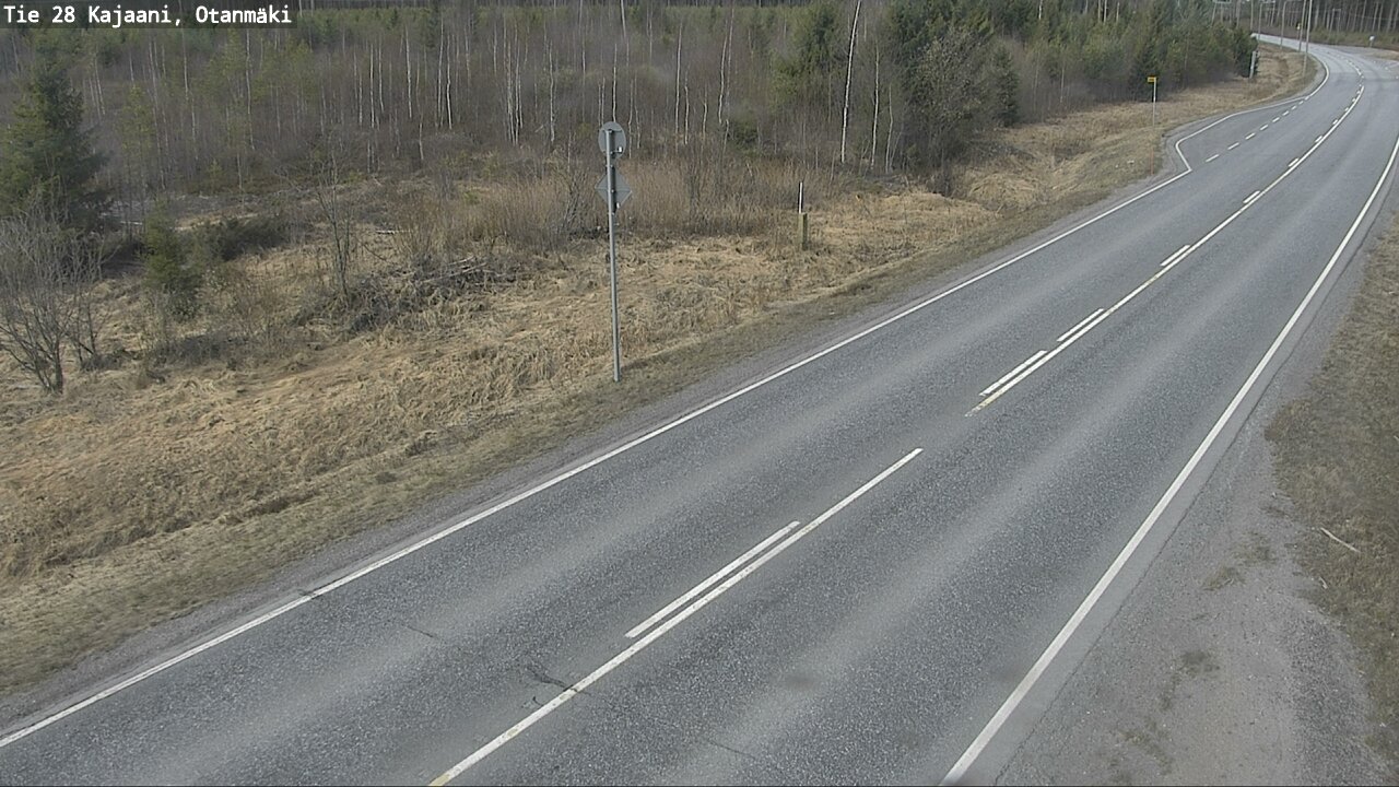Weather Camera Image Väg 28 Kajana, Otanmäki, Kajaani, Kainuu