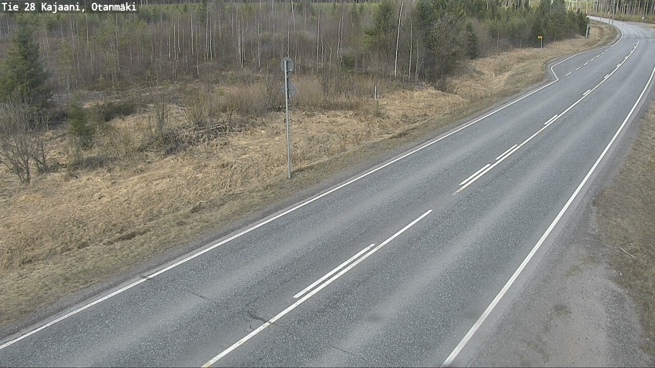 Weather Camera Image Väg 28 Kajana, Otanmäki, Kajaani, Kainuu