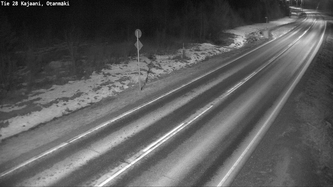 Weather Camera Image Väg 28 Kajana, Otanmäki, Kajaani, Kainuu