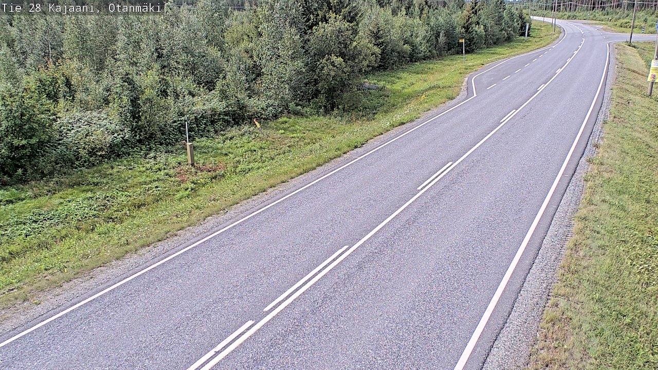 Weather Camera Image Väg 28 Kajana, Otanmäki, Kajaani, Kainuu