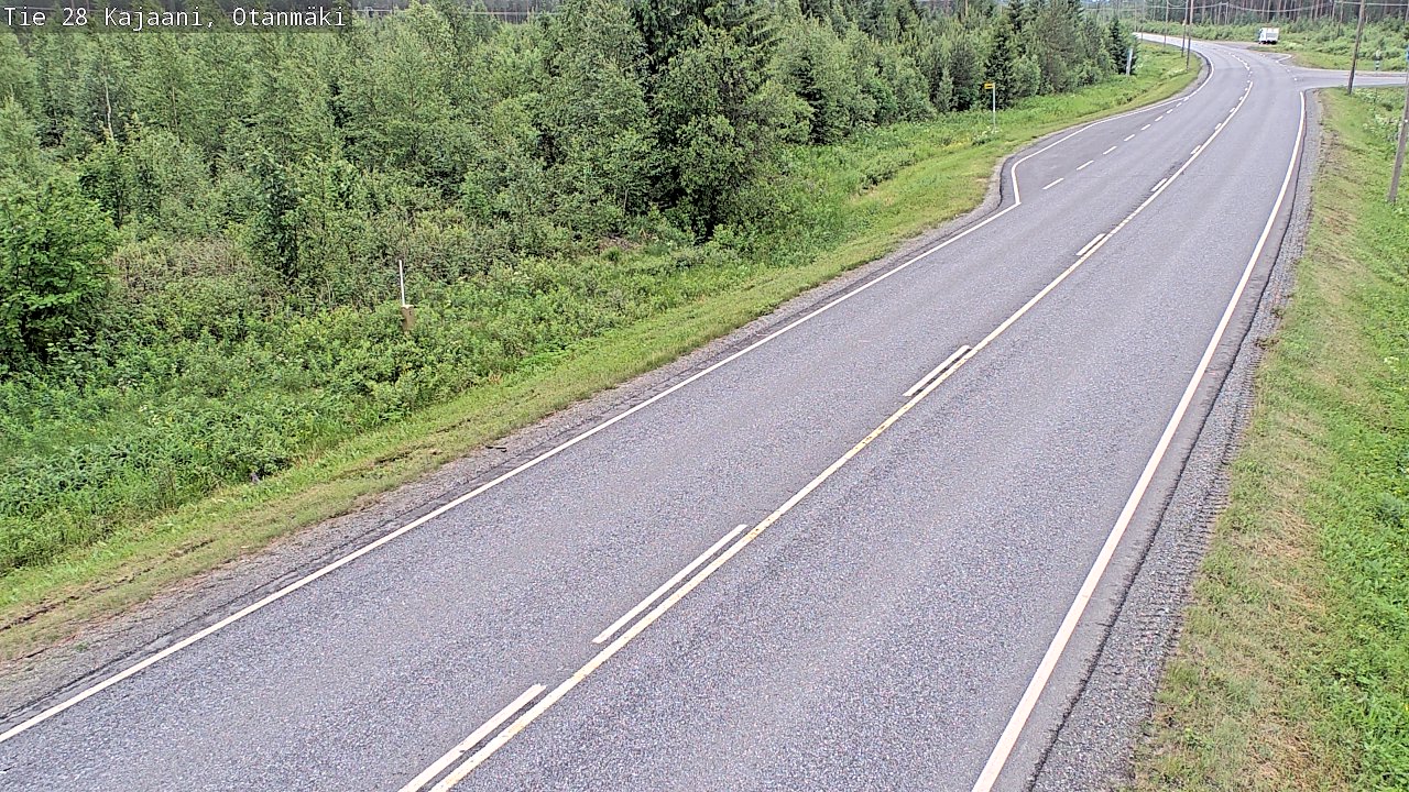 Weather Camera Image Väg 28 Kajana, Otanmäki, Kajaani, Kainuu