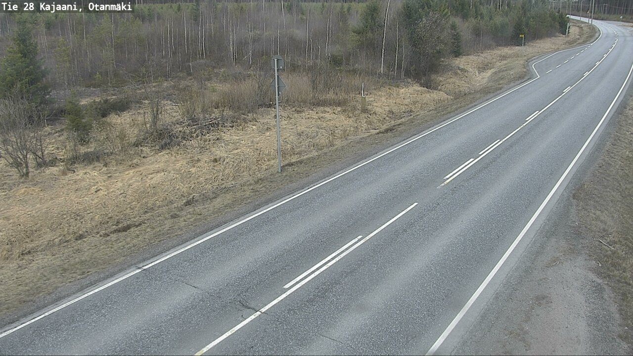 Weather Camera Image Väg 28 Kajana, Otanmäki, Kajaani, Kainuu