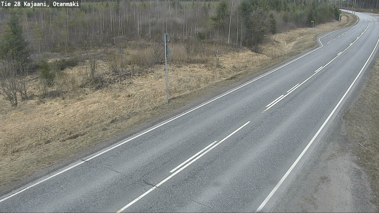 Weather Camera Image Väg 28 Kajana, Otanmäki, Kajaani, Kainuu