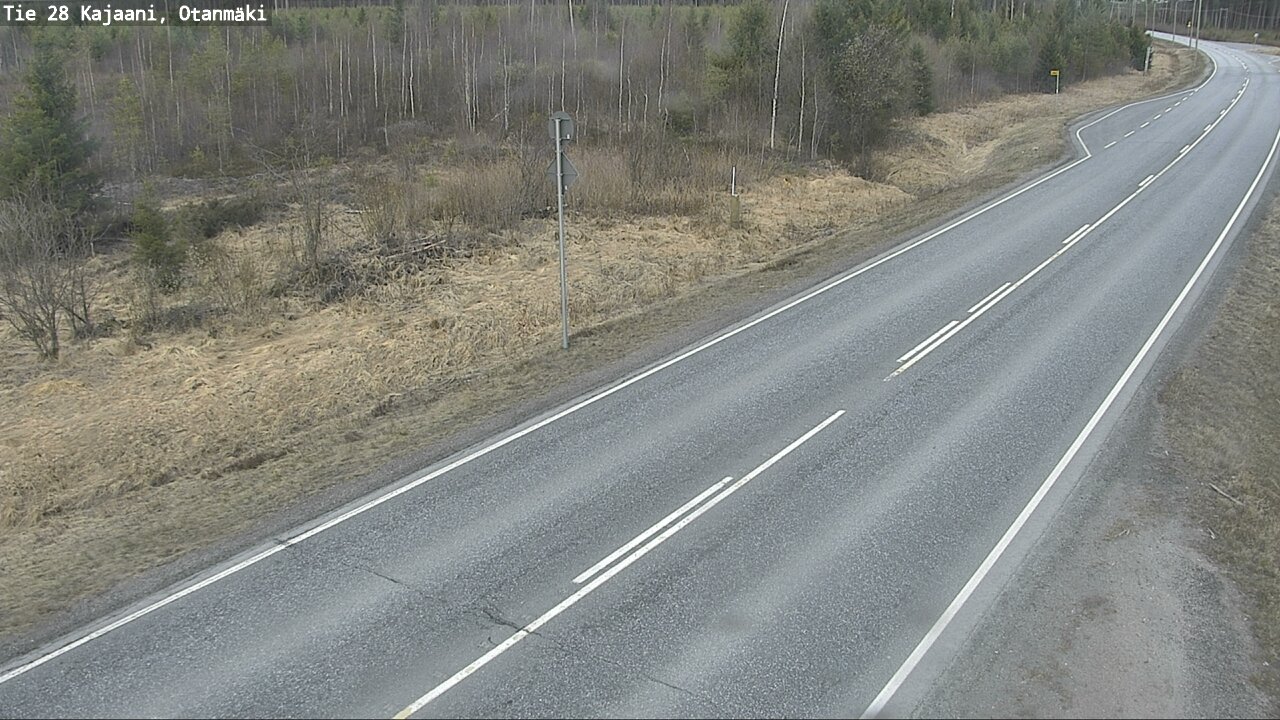 Weather Camera Image Väg 28 Kajana, Otanmäki, Kajaani, Kainuu