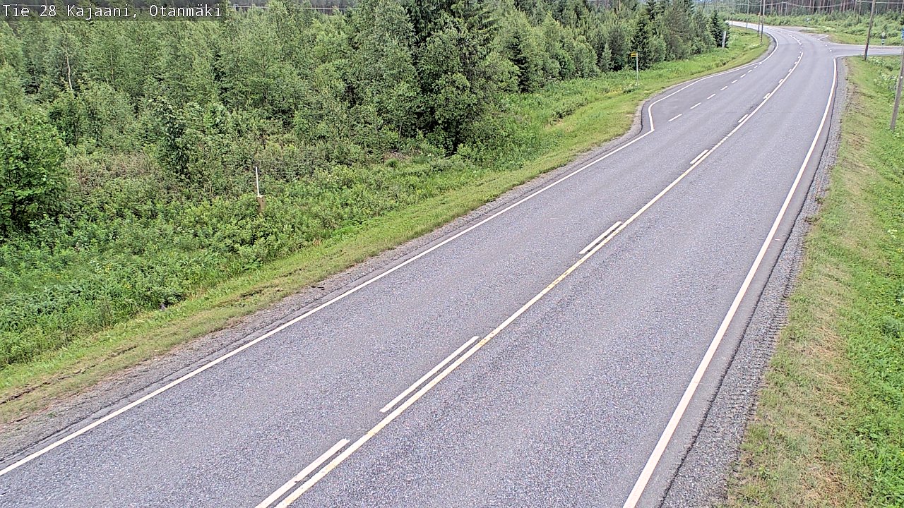 Weather Camera Image Väg 28 Kajana, Otanmäki, Kajaani, Kainuu