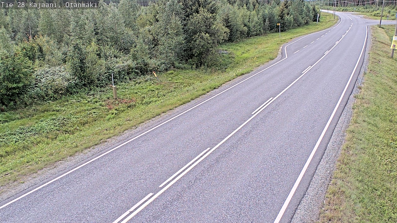 Weather Camera Image Väg 28 Kajana, Otanmäki, Kajaani, Kainuu