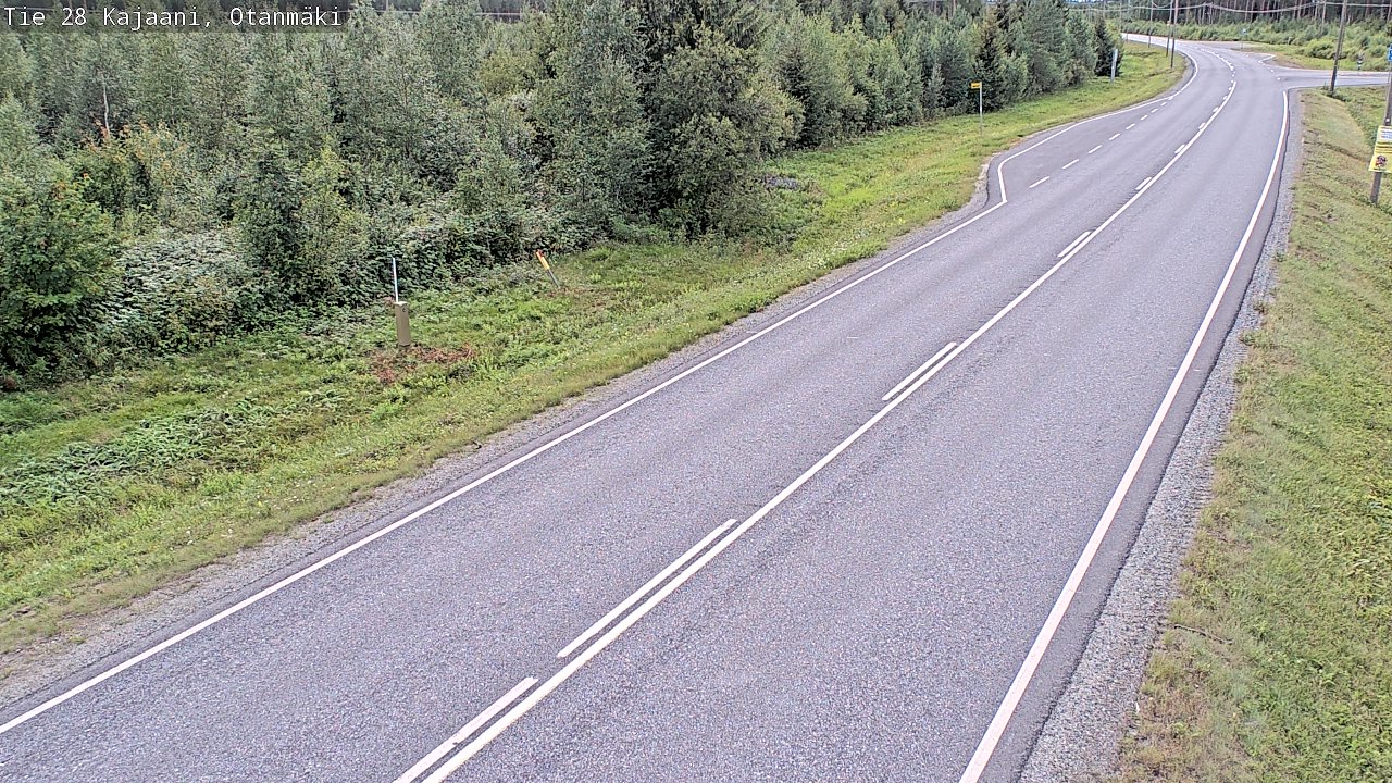Weather Camera Image Väg 28 Kajana, Otanmäki, Kajaani, Kainuu