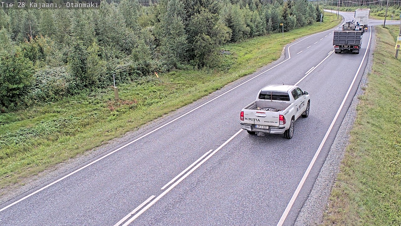 Weather Camera Image Väg 28 Kajana, Otanmäki, Kajaani, Kainuu