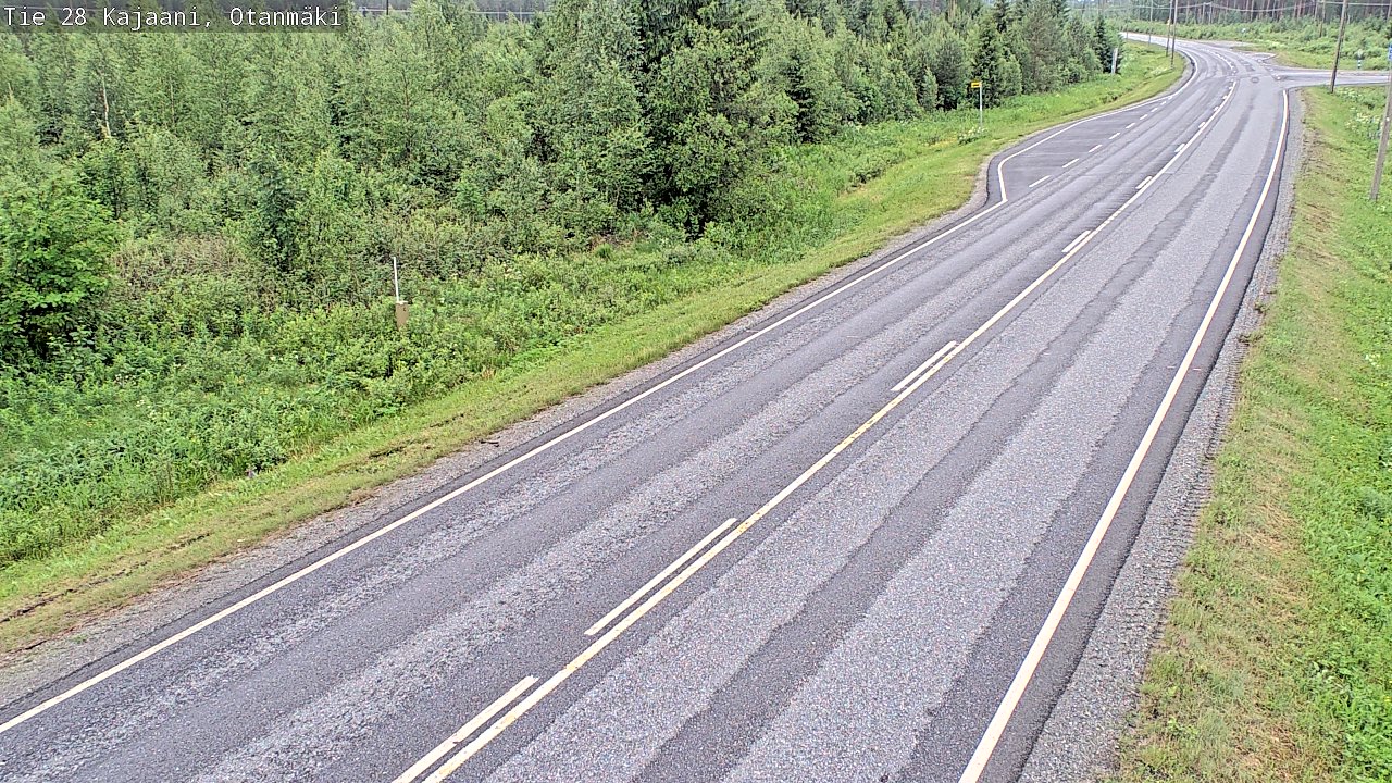 Weather Camera Image Väg 28 Kajana, Otanmäki, Kajaani, Kainuu