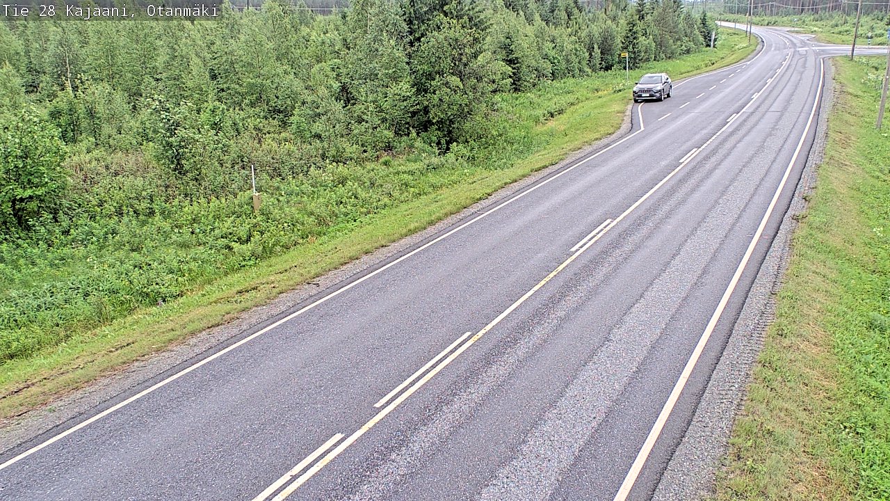 Weather Camera Image Väg 28 Kajana, Otanmäki, Kajaani, Kainuu