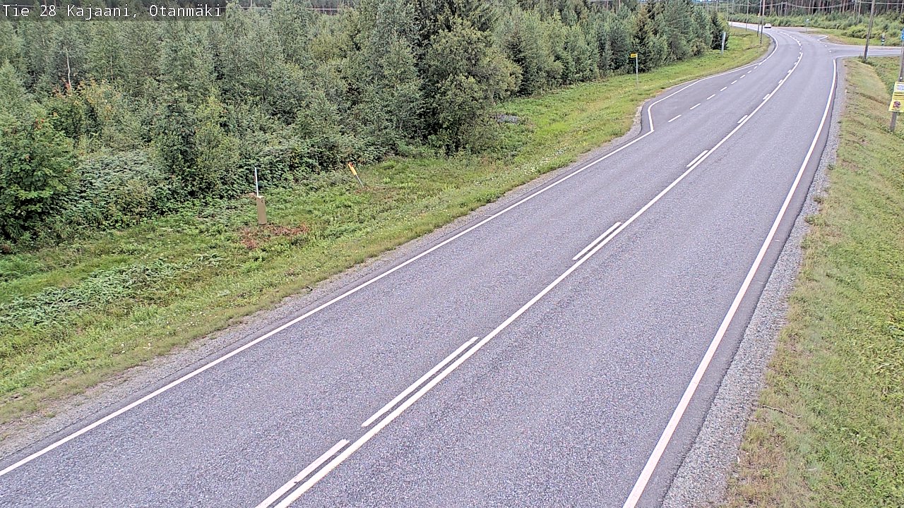 Weather Camera Image Väg 28 Kajana, Otanmäki, Kajaani, Kainuu