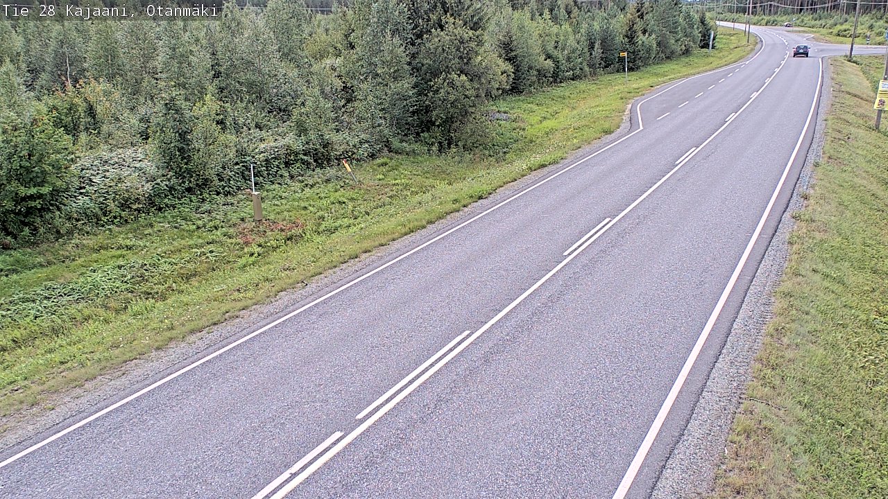 Weather Camera Image Väg 28 Kajana, Otanmäki, Kajaani, Kainuu
