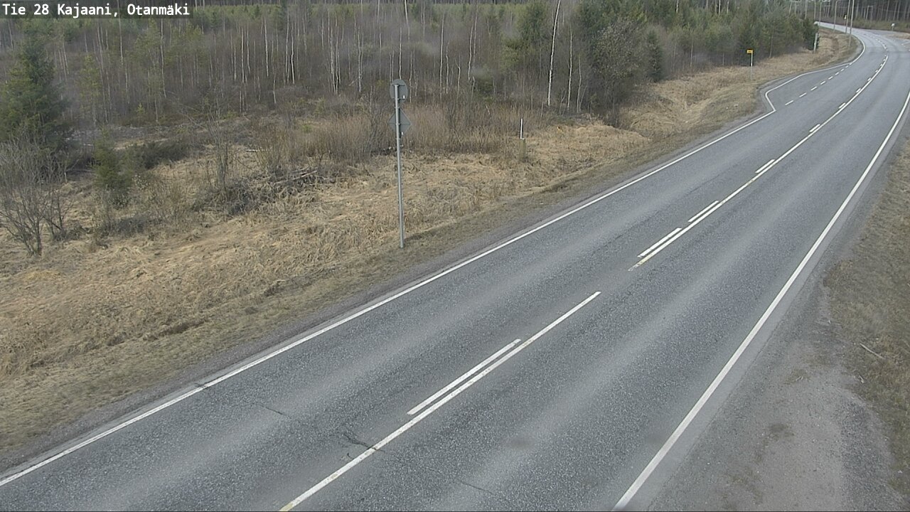Weather Camera Image Väg 28 Kajana, Otanmäki, Kajaani, Kainuu