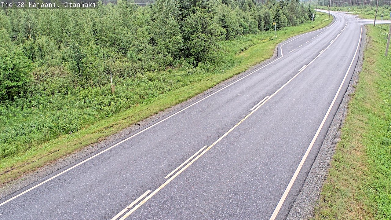 Weather Camera Image Väg 28 Kajana, Otanmäki, Kajaani, Kainuu