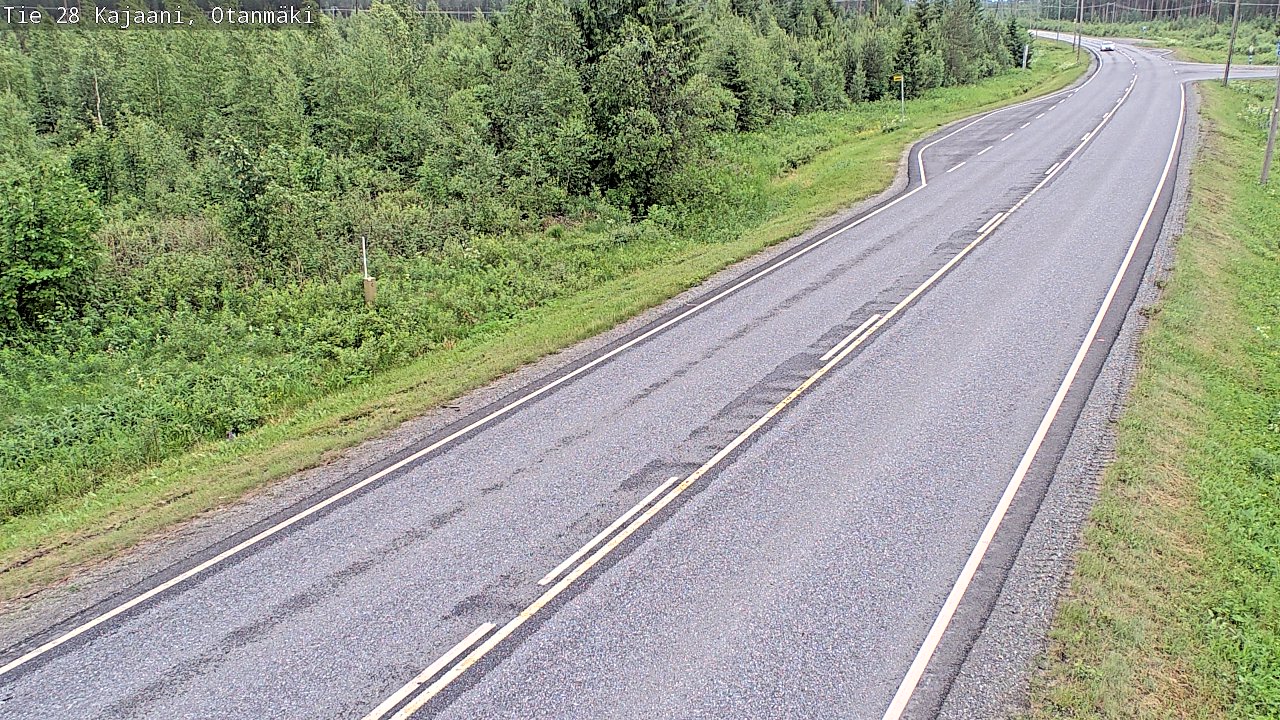 Weather Camera Image Väg 28 Kajana, Otanmäki, Kajaani, Kainuu