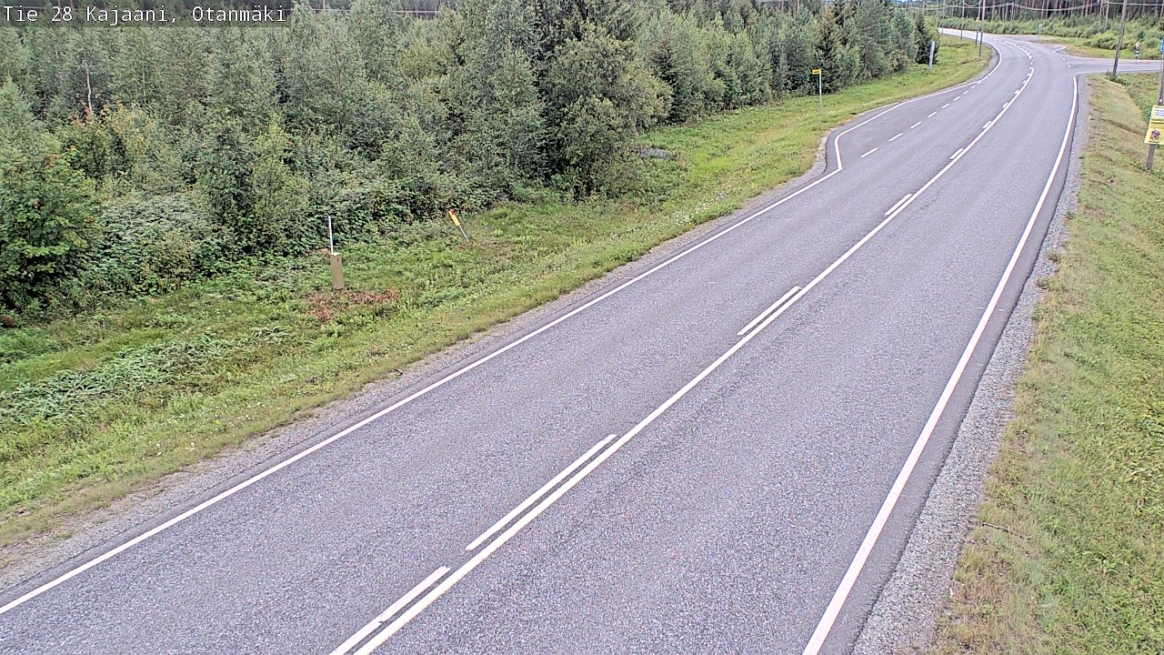 Weather Camera Image Väg 28 Kajana, Otanmäki, Kajaani, Kainuu