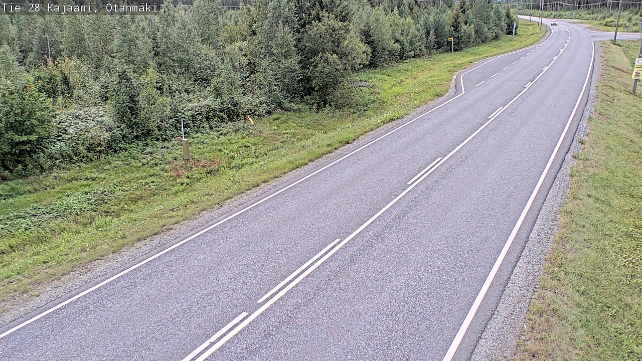Weather Camera Image Väg 28 Kajana, Otanmäki, Kajaani, Kainuu