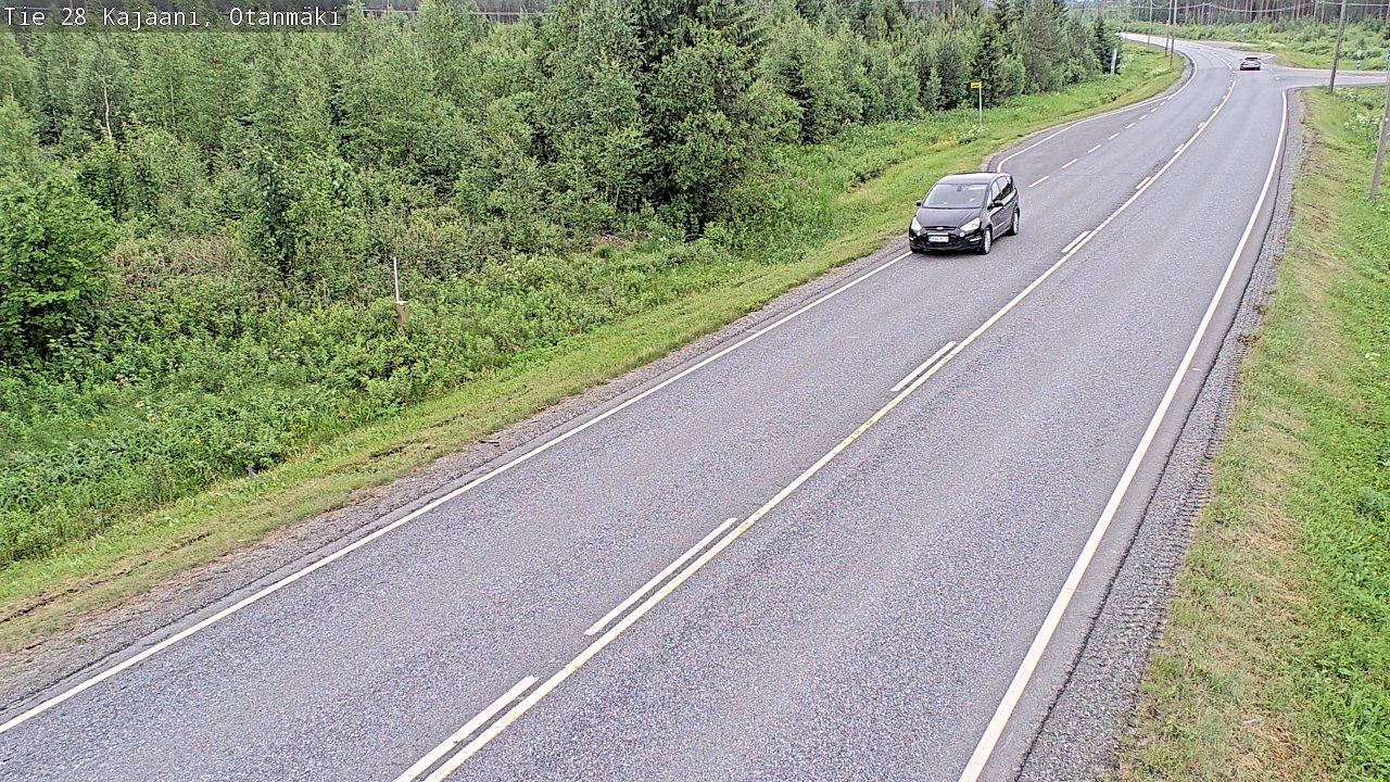 Weather Camera Image Väg 28 Kajana, Otanmäki, Kajaani, Kainuu
