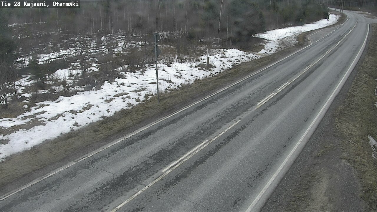 Weather Camera Image Väg 28 Kajana, Otanmäki, Kajaani, Kainuu