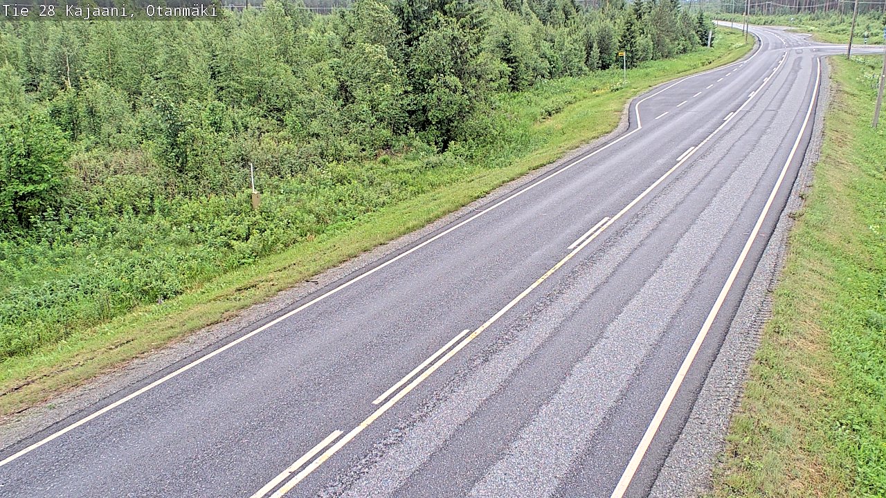 Weather Camera Image Väg 28 Kajana, Otanmäki, Kajaani, Kainuu