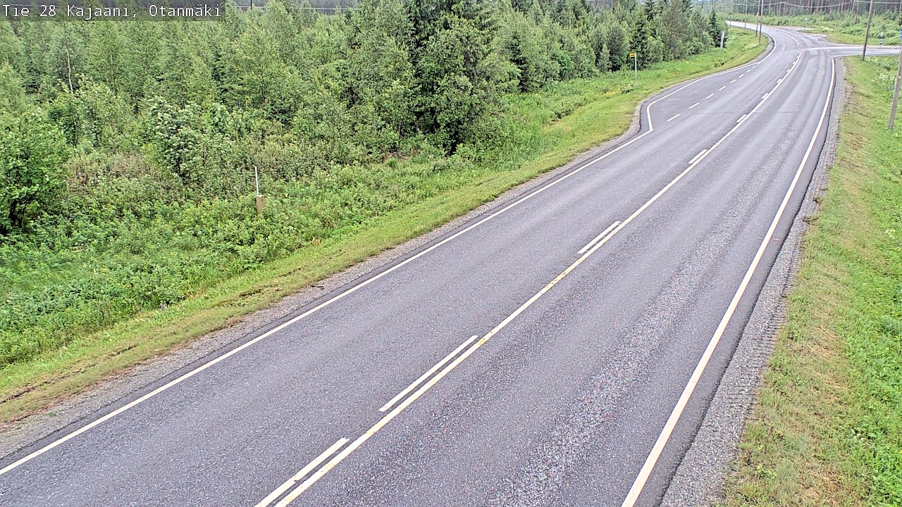 Weather Camera Image Väg 28 Kajana, Otanmäki, Kajaani, Kainuu