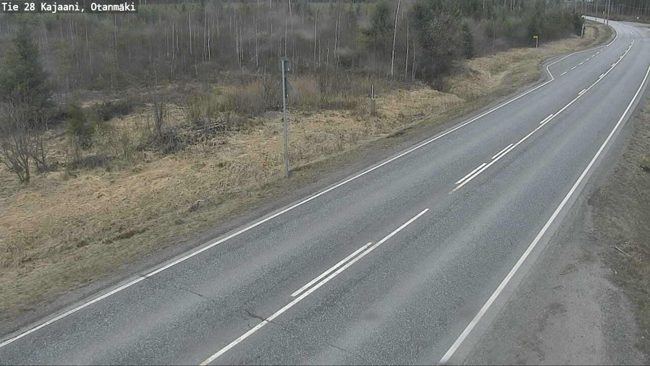 Weather Camera Image Väg 28 Kajana, Otanmäki, Kajaani, Kainuu