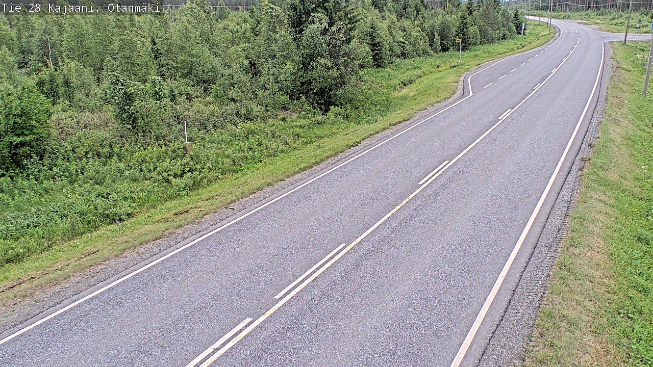 Weather Camera Image Road 28 Kajaani, Otanmäki, Kajaani, Kainuu