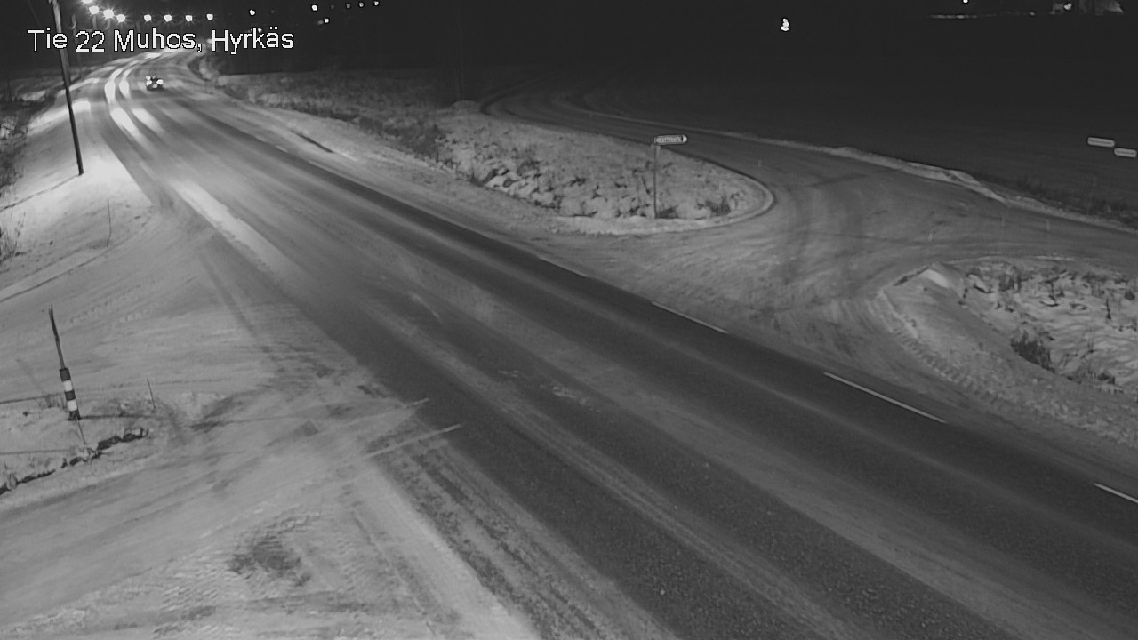 Weather Camera Image Väg 22 Muhos, Hyrkäs, Muhos, Pohjois-Pohjanmaa
