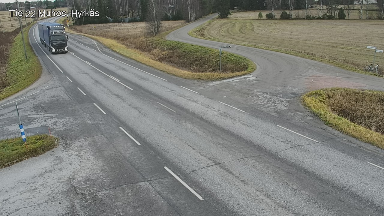 Kelikamerat Kuva Tie 22 Muhos, Hyrkäs, Muhos, Pohjois-Pohjanmaa