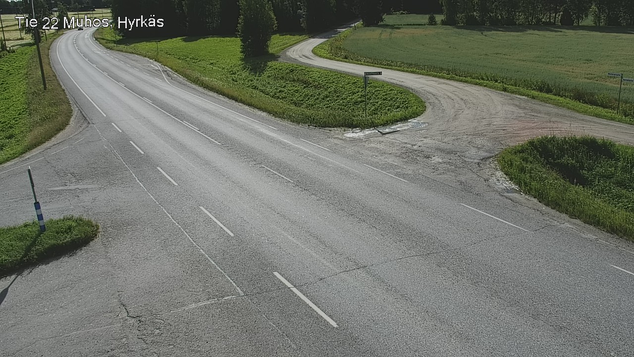 Kelikamerat Kuva Tie 22 Muhos, Hyrkäs, Muhos, Pohjois-Pohjanmaa