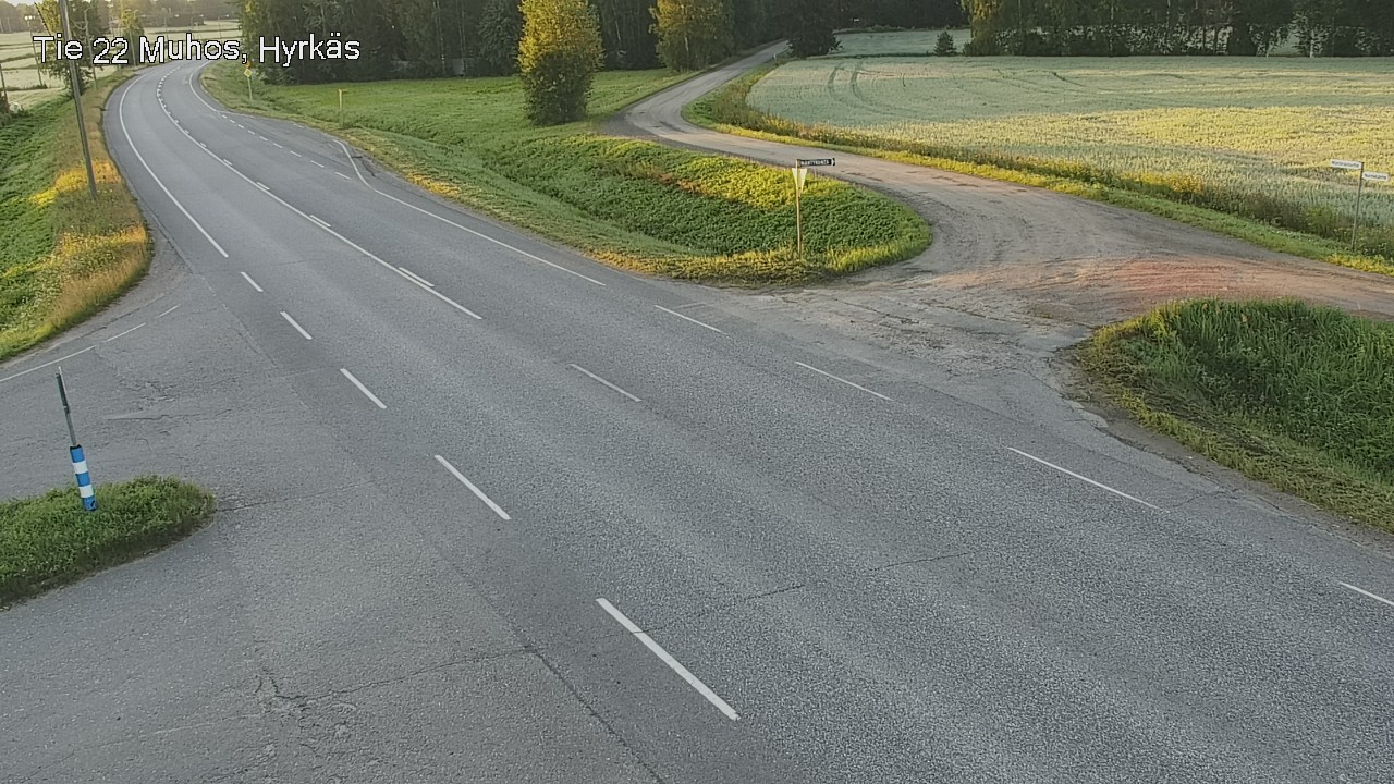 Kelikamerat Kuva Tie 22 Muhos, Hyrkäs, Muhos, Pohjois-Pohjanmaa