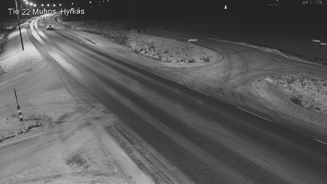 Weather Camera Image Väg 22 Muhos, Hyrkäs, Muhos, Pohjois-Pohjanmaa