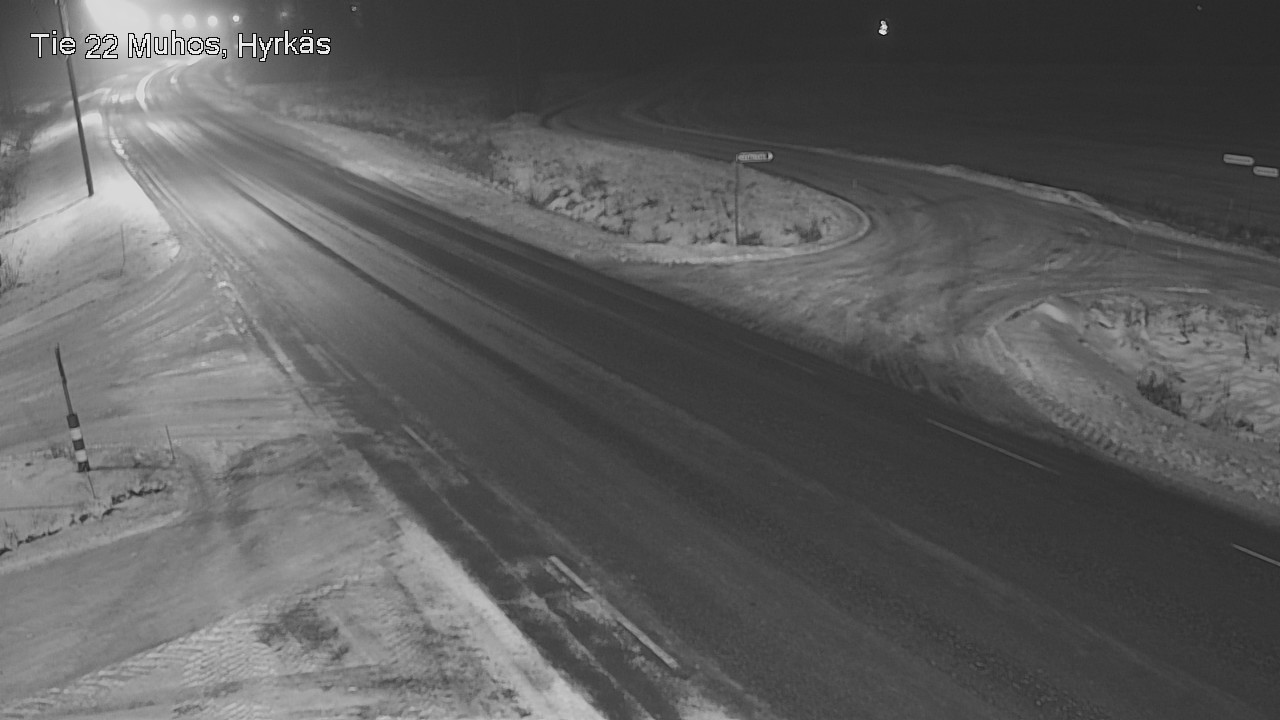 Weather Camera Image Road 22 Muhos, Hyrkäs, Muhos, Pohjois-Pohjanmaa