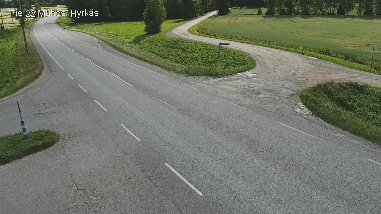 Kelikamerat Kuva Tie 22 Muhos, Hyrkäs, Muhos, Pohjois-Pohjanmaa