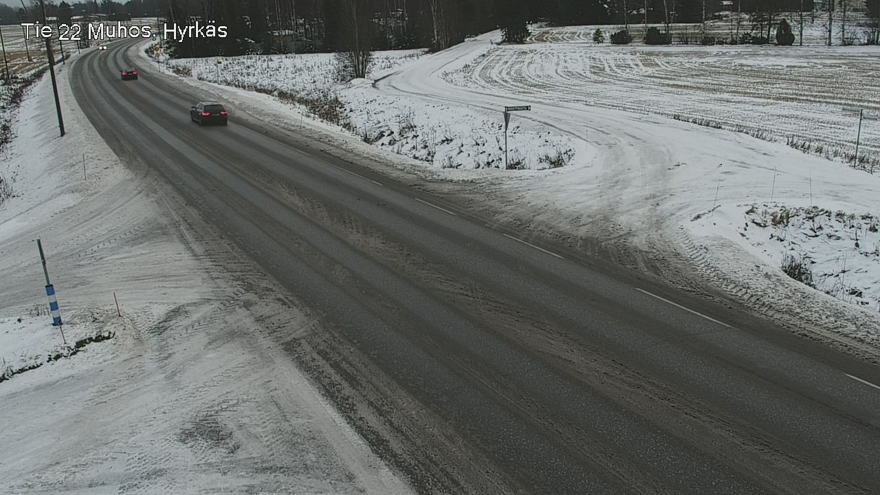 Weather Camera Image Road 22 Muhos, Hyrkäs, Muhos, Pohjois-Pohjanmaa