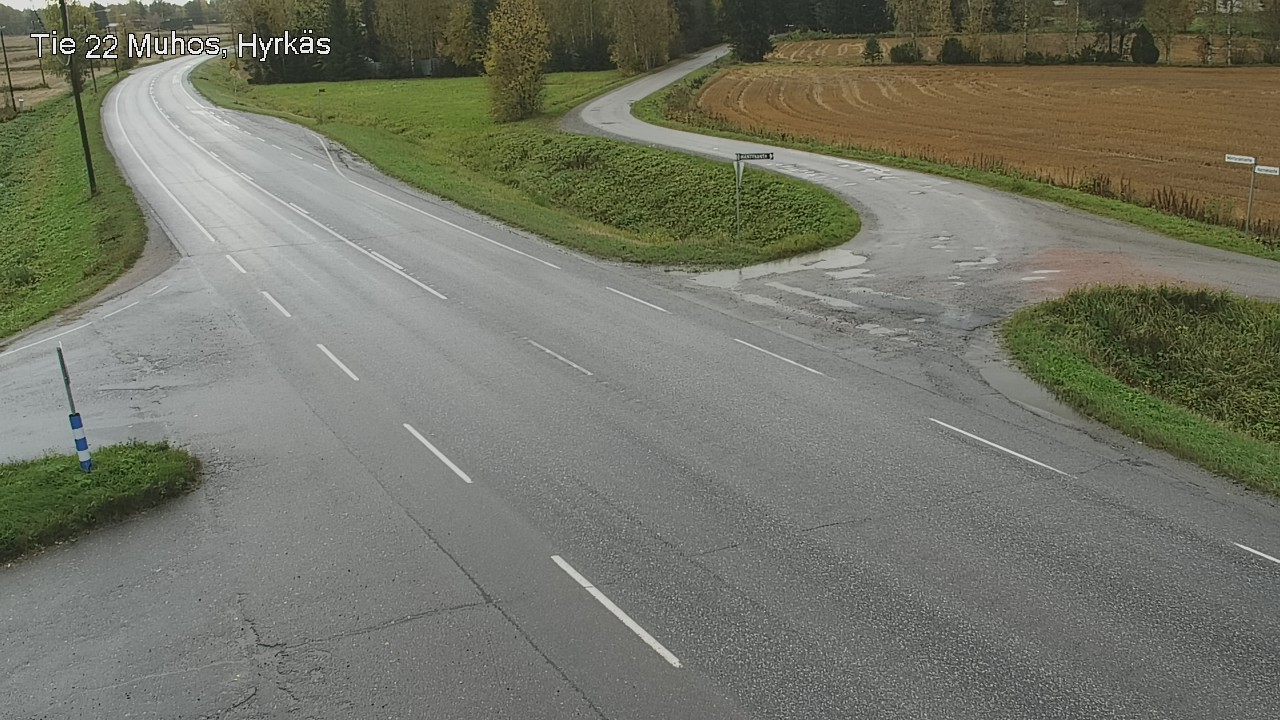 Weather Camera Image Road 22 Muhos, Hyrkäs, Muhos, Pohjois-Pohjanmaa