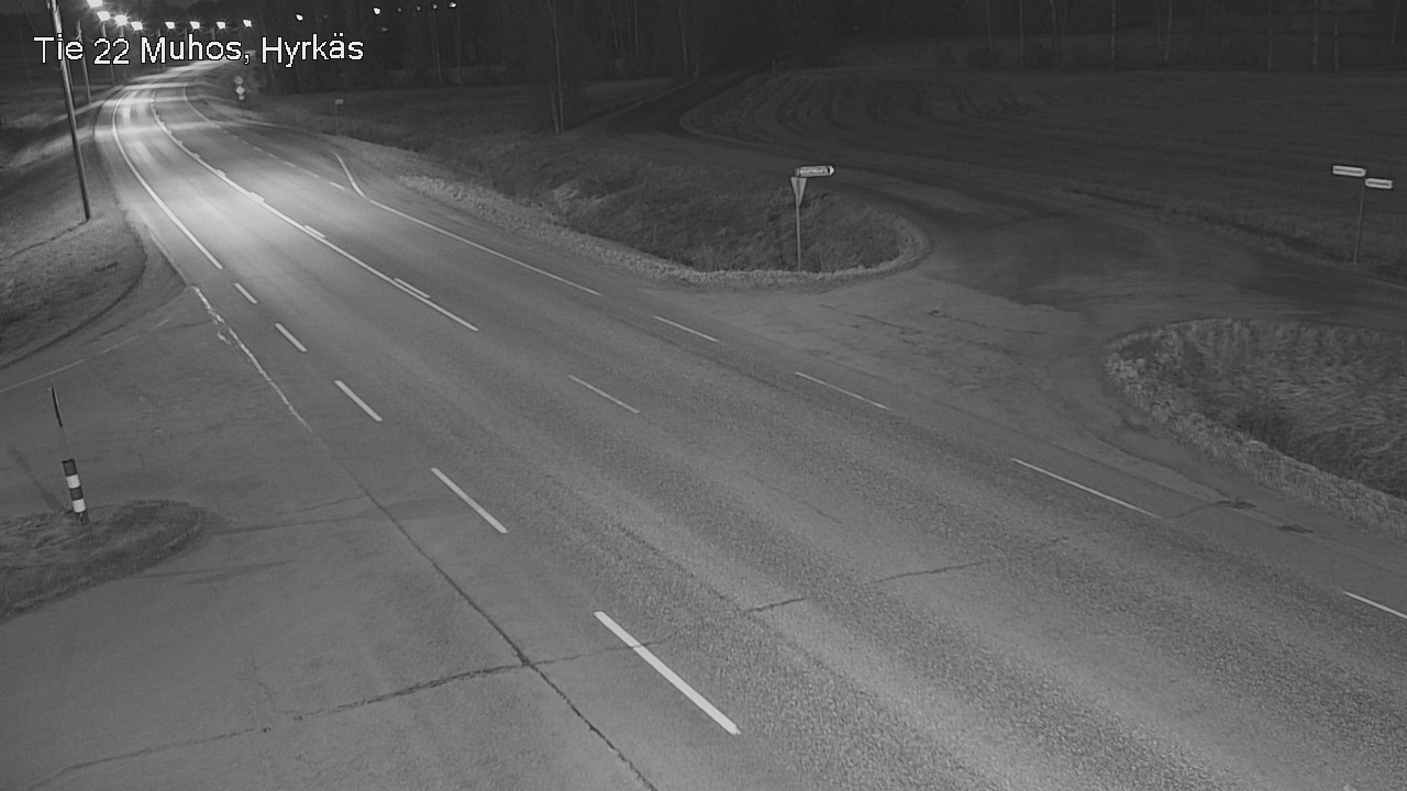 Weather Camera Image Road 22 Muhos, Hyrkäs, Muhos, Pohjois-Pohjanmaa
