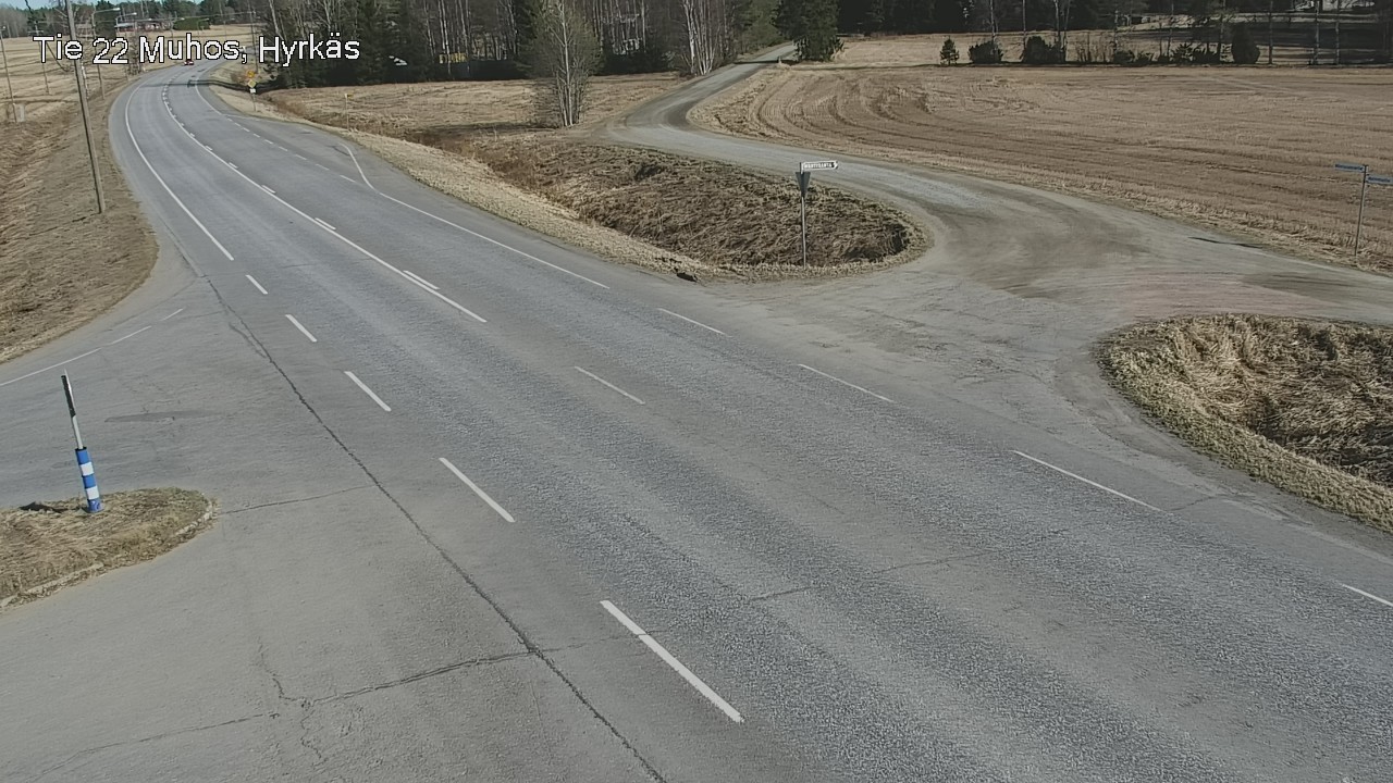 Weather Camera Image Road 22 Muhos, Hyrkäs, Muhos, Pohjois-Pohjanmaa