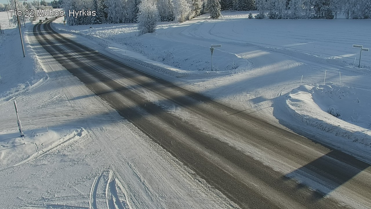 Weather Camera Image Road 22 Muhos, Hyrkäs, Muhos, Pohjois-Pohjanmaa