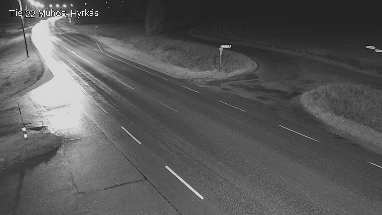 Weather Camera Image Road 22 Muhos, Hyrkäs, Muhos, Pohjois-Pohjanmaa