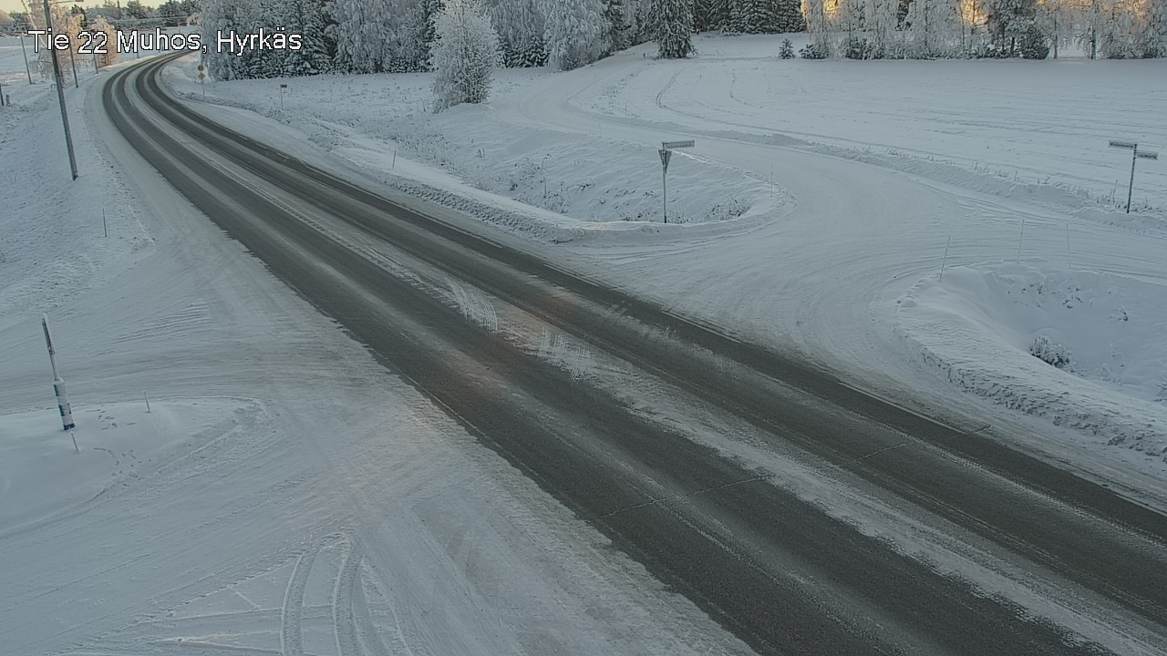 Weather Camera Image Road 22 Muhos, Hyrkäs, Muhos, Pohjois-Pohjanmaa