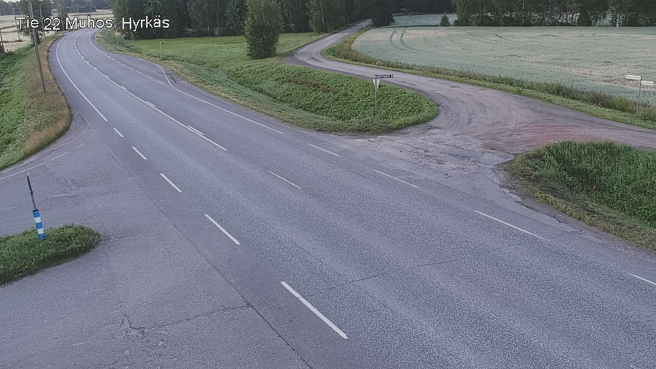 Kelikamerat Kuva Tie 22 Muhos, Hyrkäs, Muhos, Pohjois-Pohjanmaa