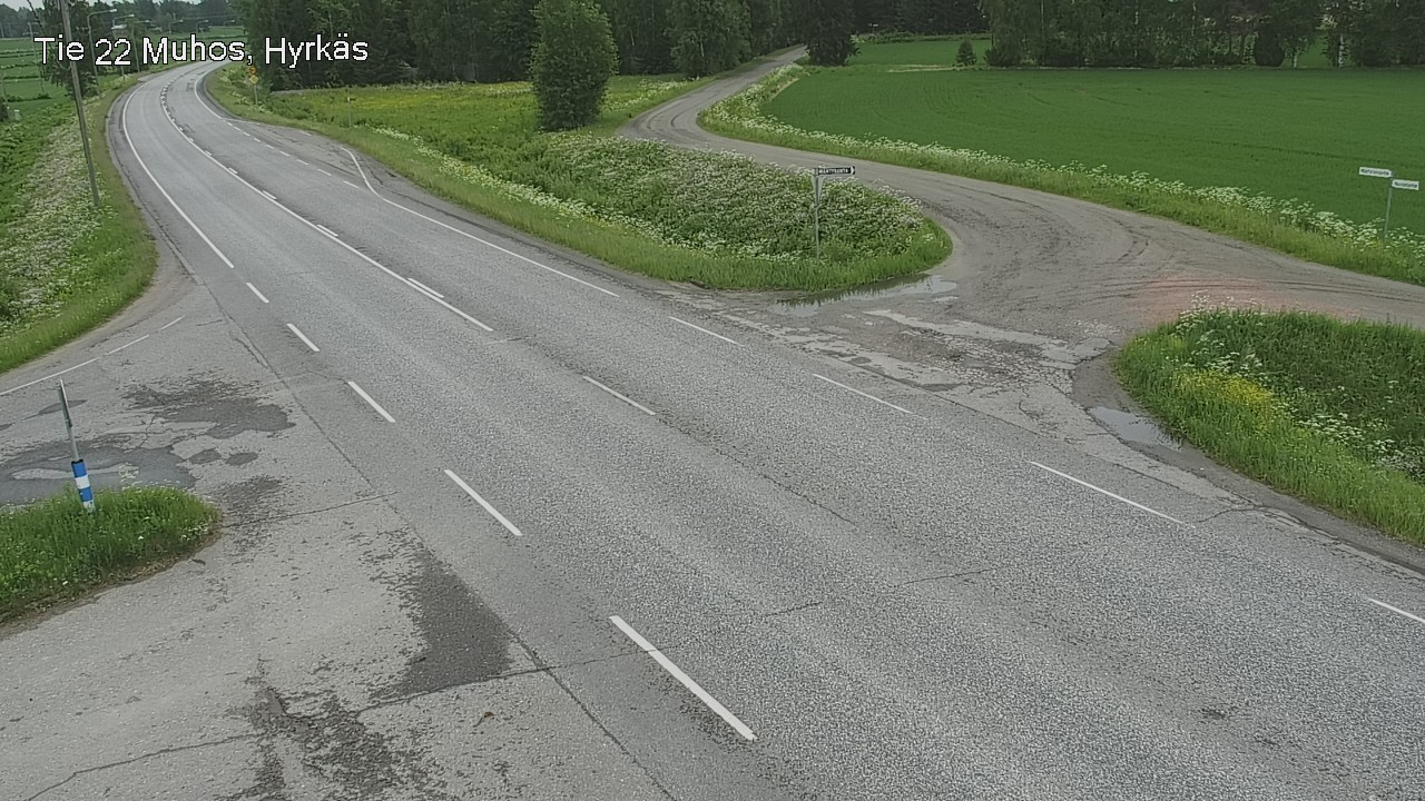 Kelikamerat Kuva Tie 22 Muhos, Hyrkäs, Muhos, Pohjois-Pohjanmaa