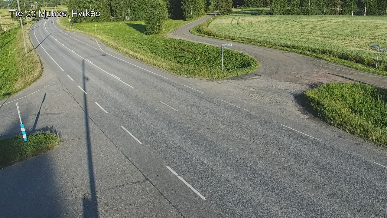 Kelikamerat Kuva Tie 22 Muhos, Hyrkäs, Muhos, Pohjois-Pohjanmaa